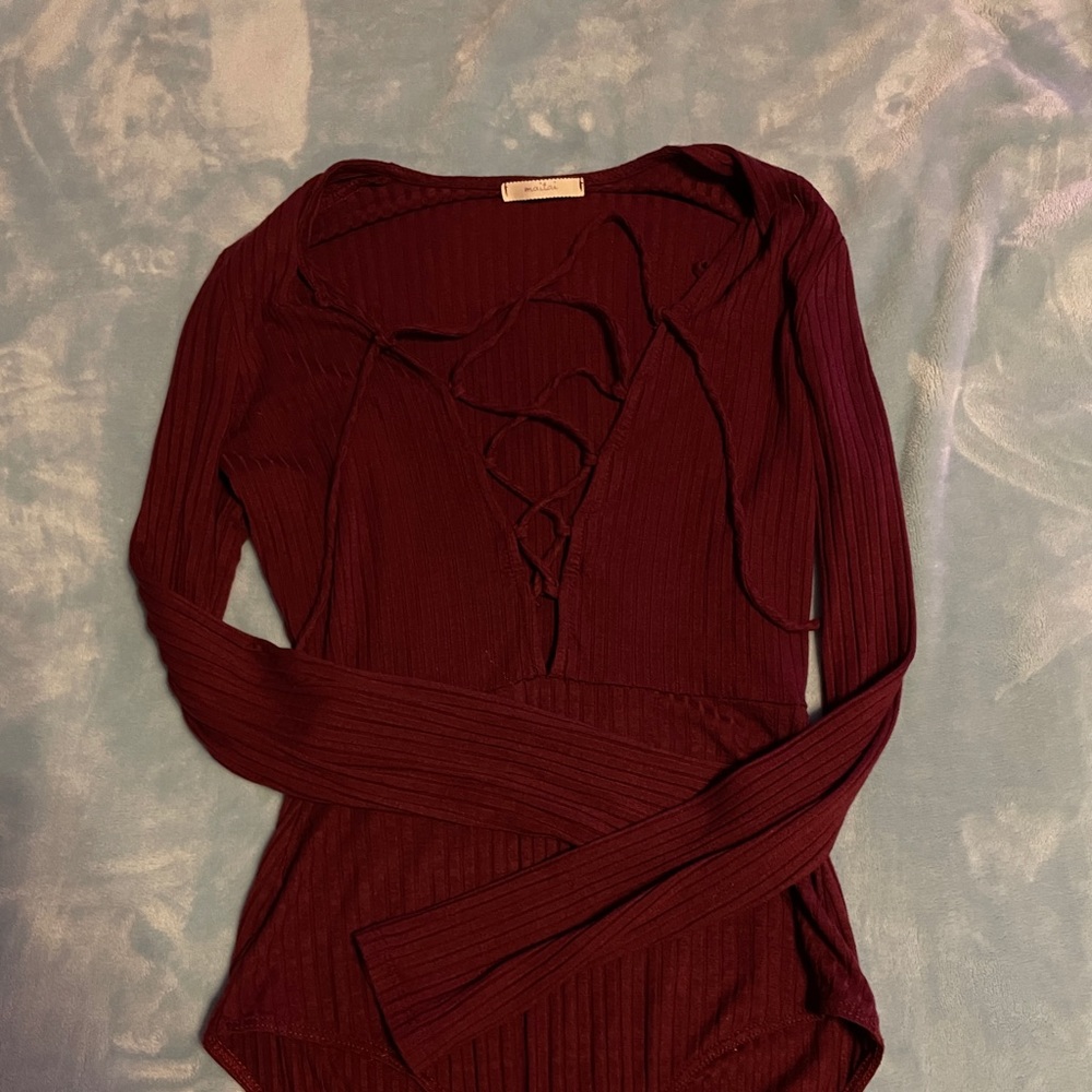 Maroon/red Maitai body suit size xsmall